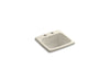 KOHLER K-6015-2-47 Gimlet 15-1/4" x 15-1/4" x 6-1/2" top-mount bar sink with 2 faucet holes