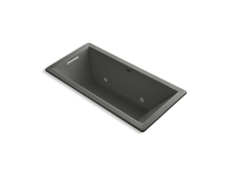 KOHLER K-1822-GCW-58 Underscore Rectangle 66" x 32" drop-in BubbleMassage(TM) Air Bath with reversible drain and Bask(TM) heated surface