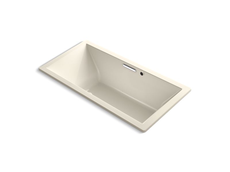 KOHLER K-1835-GW-47 Underscore Rectangle 72" x 36" drop-in BubbleMassage air bath with Bask heated surface and reversible drain