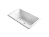 KOHLER K-1174-XH2G-0 Underscore Rectangle 72" x 42" drop-in whirlpool + BubbleMassage(TM) Air Bath with center drain