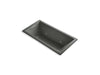 KOHLER K-1167-GVBCW-58 Underscore Rectangle 60" x 30" drop-in VibrAcoustic + BubbleMassage Air Bath with Bask(TM) heated surface and chromatherapy