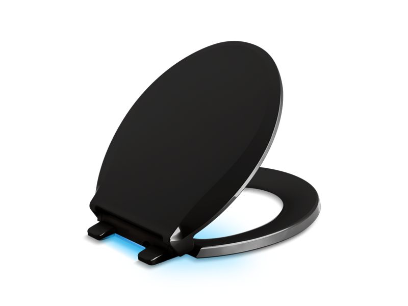 KOHLER K-75758 Cachet Nightlight Quiet-Close round-front toilet seat