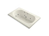 KOHLER K-1418-HN-96 Memoirs 72" x 42" drop-in whirlpool with reversible drain, heater and custom pump location without jet trim