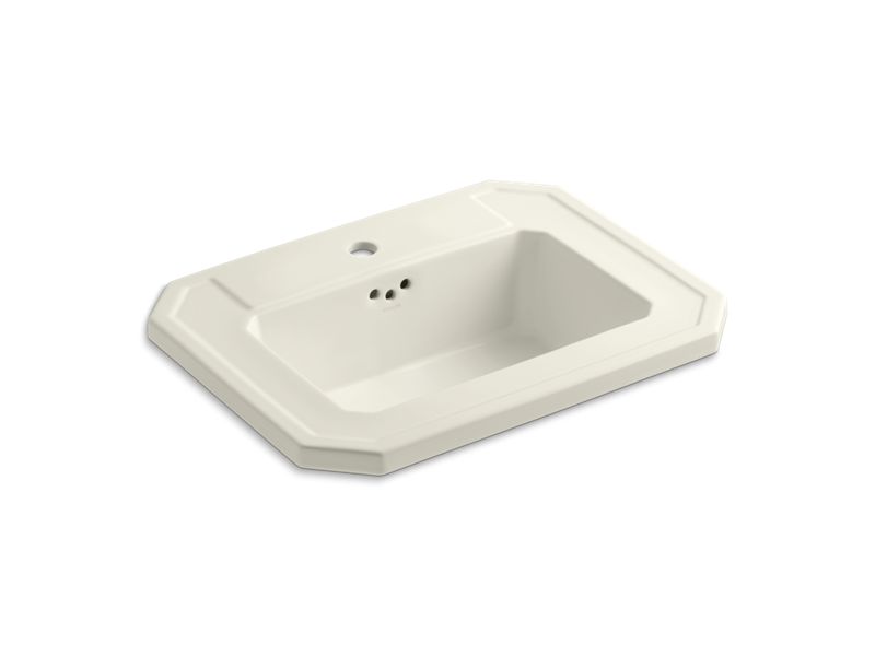 KOHLER K-2325-1-96 Kathryn Drop-in bathroom sink with single faucet hole