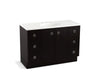 KOHLER K-99509-TK-1WU Jacquard 48" bathroom vanity cabinet with toe kick, 2 doors and 6 drawers