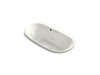 KOHLER K-5716-H2-NY Underscore Oval 66" x 36" drop-in whirlpool with heater without jet trim