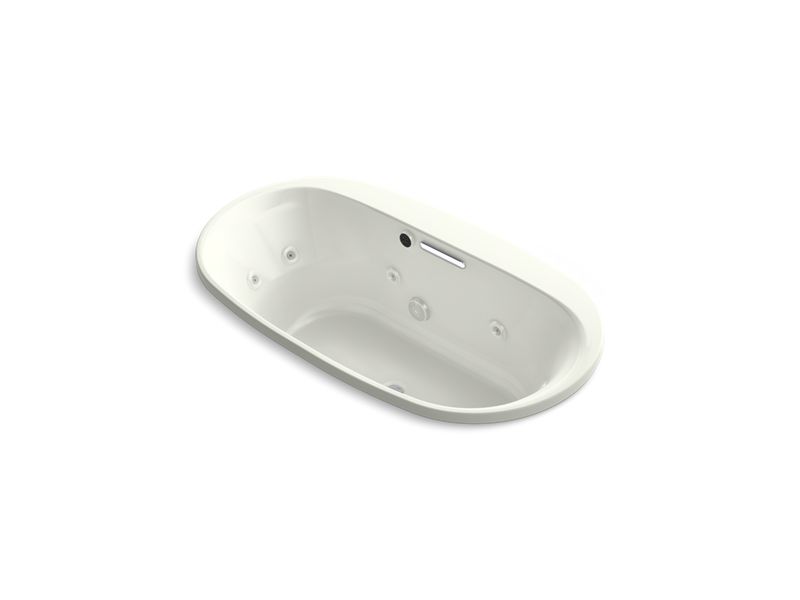 KOHLER K-5716-H2-NY Underscore Oval 66" x 36" drop-in whirlpool with heater without jet trim