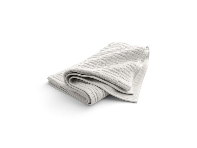 KOHLER 31507-TA-NY Turkish Bath Linens Bath Towel With Tatami Weave, 30" X 58" in Dune