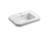 KOHLER K-2323-1-0 Kathryn Bathroom sink basin with single faucet hole