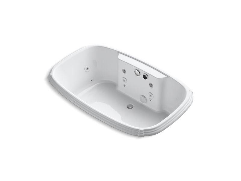KOHLER K-1457-AH-0 Portrait 67" x 42" drop-in Effervescence bath with spa package