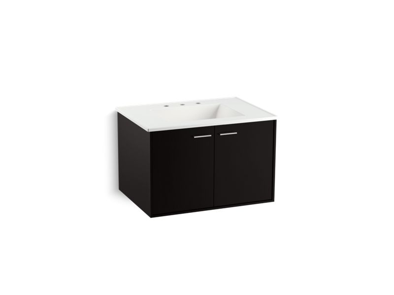 KOHLER K-99540-1WU Jute 30" wall-hung bathroom vanity cabinet with 2 doors