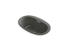 KOHLER K-5714-VBW Underscore 59-11/16" x 35-5/8" drop-in VibrAcoustic bath with Bask heated surface