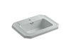 KOHLER K-2325-1-95 Kathryn Drop-in bathroom sink with single faucet hole