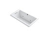 KOHLER K-1168-GCR-0 Underscore Rectangle 60" x 32" drop-in BubbleMassage(TM) Air Bath with chromatherapy