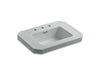 KOHLER K-2323-8-95 Kathryn Bathroom sink basin with 8" widespread faucet holes