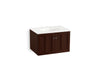 KOHLER K-99515-1WG Damask 30" wall-hung bathroom vanity cabinet with 2 doors