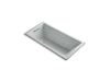 KOHLER K-1167-GVB-95 Underscore Rectangle 60" x 30" drop-in VibrAcoustic + BubbleMassage(TM) Air Bath