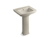 KOHLER 2359-1 Archer Pedestal bathroom sink with single faucet hole