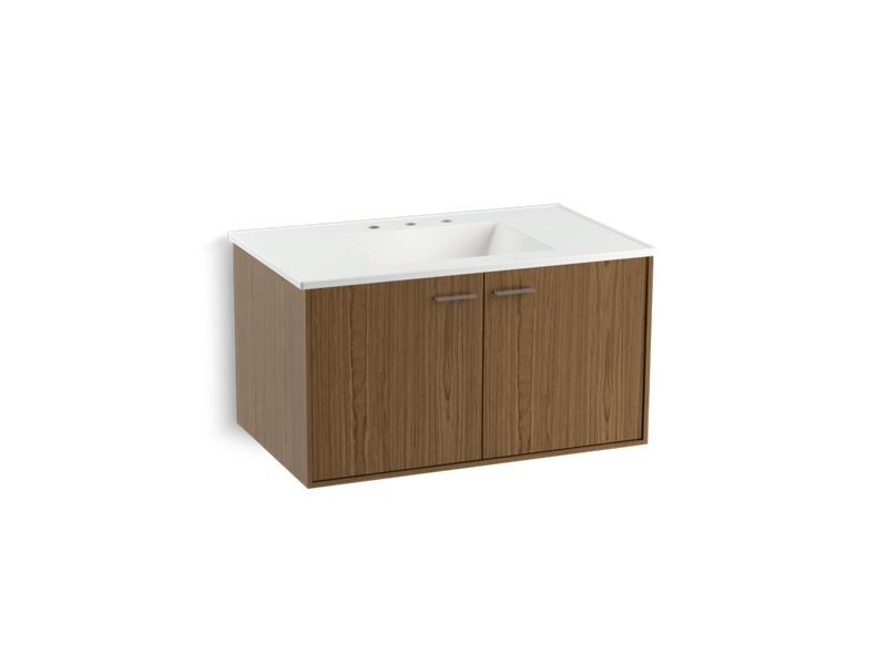 KOHLER K-99542-1WM Jute 36" wall-hung bathroom vanity cabinet with 2 doors