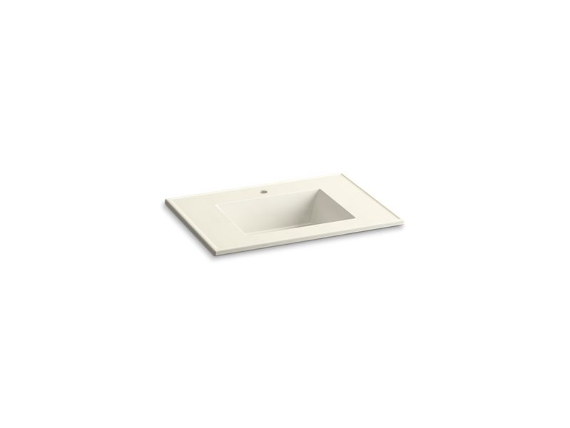 KOHLER K-2779-1 Ceramic/Impressions 31" Vitreous china vanity top with integrated rectangular sink