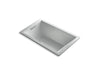 KOHLER K-1849-G-95 Underscore Rectangle 60" x 36" drop-in BubbleMassage(TM) Air Bath