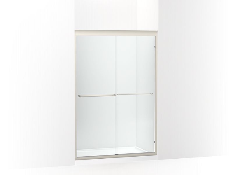 KOHLER K-702208-6L Fluence 44-5/8 - 47-5/8" W x 70-9/32" H sliding shower door with 1/4" thick Crystal Clear glass