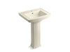 KOHLER 2359-1 Archer Pedestal bathroom sink with single faucet hole