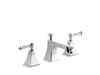 KOHLER 454-4S-CP Memoirs Stately Widespread Bathroom Sink Faucet With Lever Handles in Polished Chrome