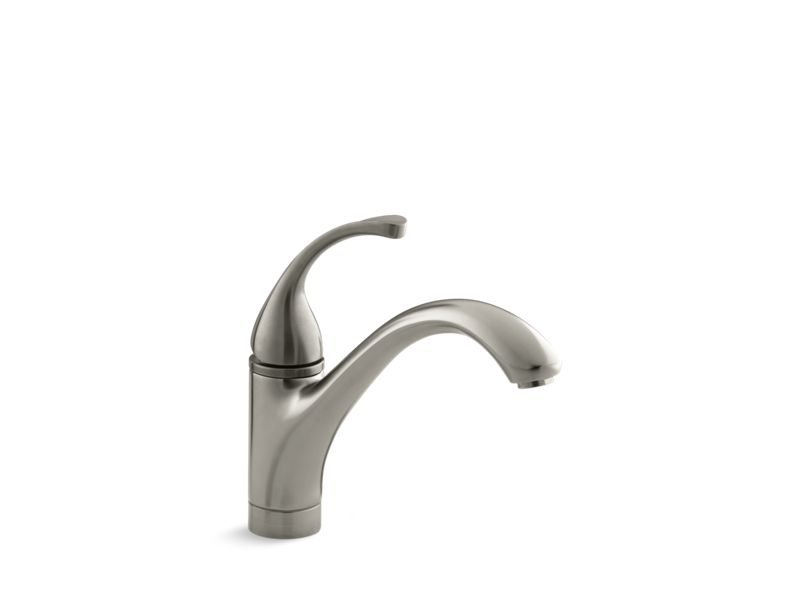 KOHLER 10415-BN Fort?? Single-Hole Kitchen Sink Faucet With 9-1/16" Spout in Vibrant Brushed Nickel