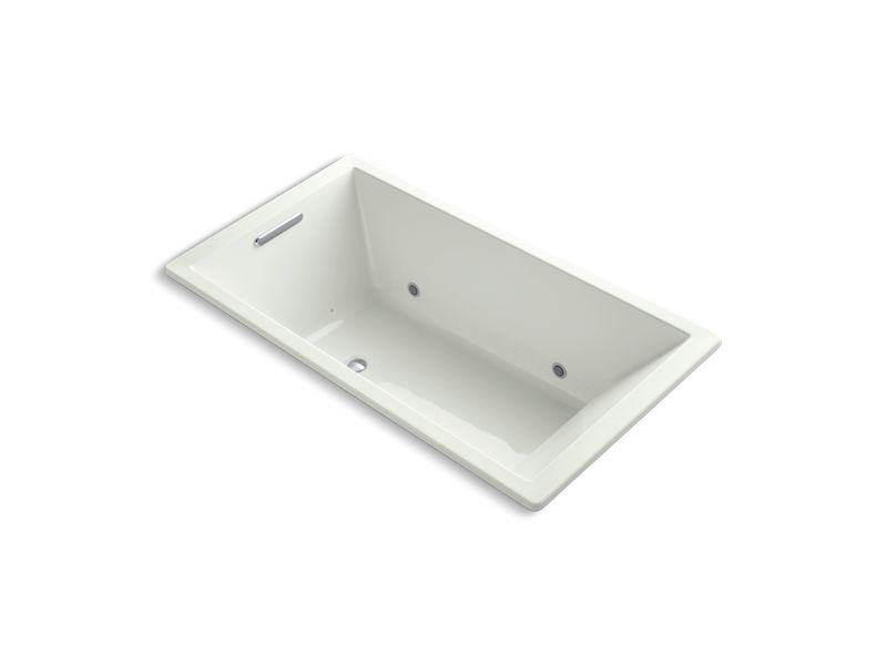 KOHLER K-1173-GVBCW-NY Underscore Rectangle 66" x 36" drop-in VibrAcoustic + BubbleMassage(TM) Air Bath with Bask(TM) heated surface and chromatherapy