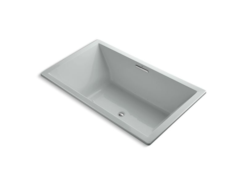 KOHLER K-1174-G-95 Underscore Rectangle 72" x 42" drop-in BubbleMassage(TM) Air Bath with center drain
