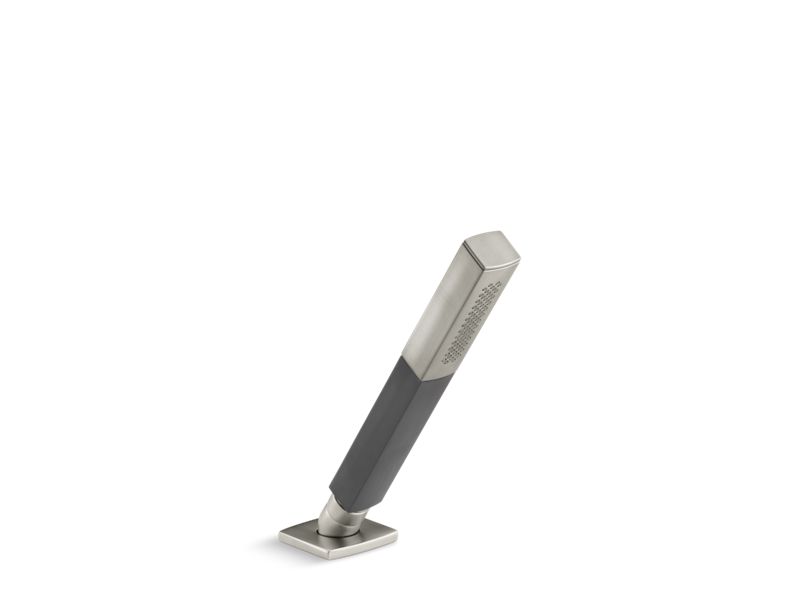 KOHLER 45203-GR-BN Shift Square 2.0 Gpm Multifunction Handshower With Grey Handle in Vibrant Brushed Nickel