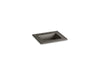 KOHLER K-2777-8-G86 Ceramic/Impressions 25" rectangular vanity-top bathroom sink with 8" widespread faucet holes