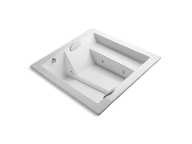 KOHLER 1111-H2-0 Consonance 69" X 69" Drop-In Whirlpool Without Jet Trim in White