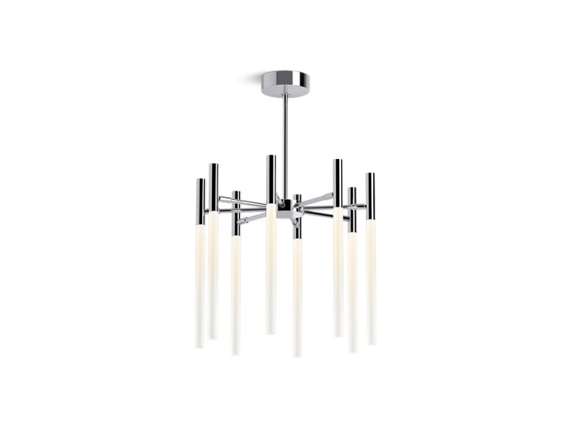 KOHLER 23459-CHLED-CPL Components Eight-Light Led Chandelier in Polished Chrome