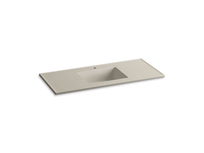 KOHLER K-2783-1 Ceramic/Impressions 49" Vitreous china vanity top with integrated rectangular sink