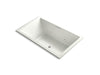 KOHLER K-1174-XH2G-NY Underscore Rectangle 72" x 42" drop-in whirlpool + BubbleMassage(TM) Air Bath with center drain