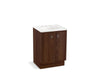 KOHLER K-99500-TK-1WE Jacquard 24" bathroom vanity cabinet with toe kick and 2 doors