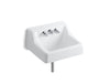 KOHLER K-2705-0 Hampton Wall-mounted commercial bathroom sink with factory-installed faucet, 19" x 17"