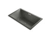 KOHLER K-1174-XH2G-58 Underscore Rectangle 72" x 42" drop-in whirlpool + BubbleMassage(TM) Air Bath with center drain