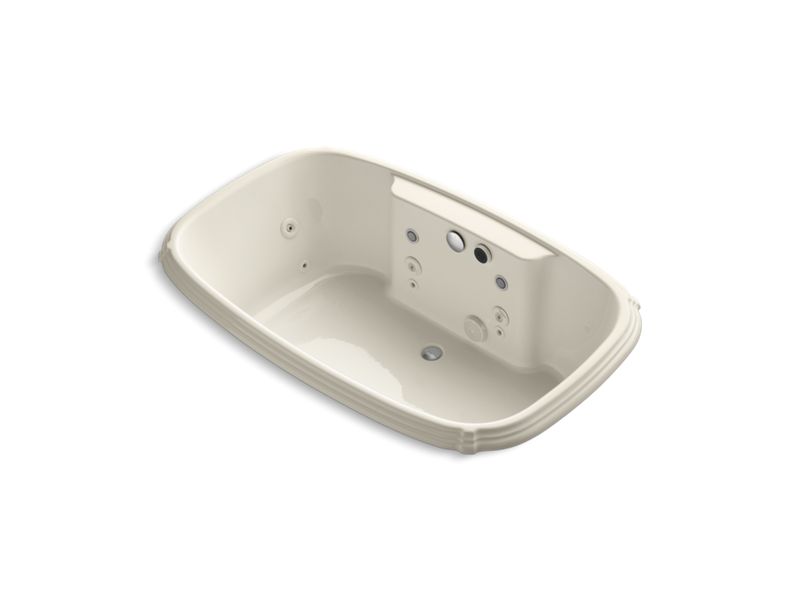 KOHLER K-1457-AH-47 Portrait 67" x 42" drop-in Effervescence bath with spa package