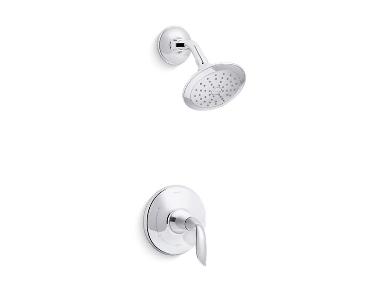 KOHLER TS5320-4G-CP Refinia Rite-Temp Shower Trim With 1.75 Gpm Showerhead in Polished Chrome