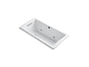 KOHLER K-1167-GCR-0 Underscore Rectangle 60" x 30" drop-in BubbleMassage(TM) Air Bath with chromatherapy