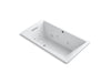 KOHLER K-1173-H2-0 Underscore Rectangle 66" x 36" drop-in whirlpool with heater without jet trim