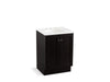 KOHLER K-99513-TK-1WU Damask 24" bathroom vanity cabinet with toe kick and 2 doors