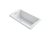KOHLER K-1173-GVB-0 Underscore Rectangle 66" x 36" drop-in VibrAcoustic + BubbleMassage(TM) Air Bath