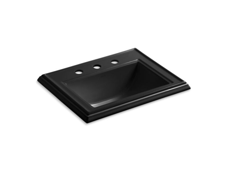 KOHLER K-2241-8 Memoirs Classic Classic drop-in bathroom sink with 8" widespread faucet holes