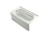 KOHLER K-1357-GLA-NY Devonshire 60" x 32" alcove BubbleMassage(TM) Air Bath with integral apron, integral flange, left-hand drain and heater