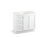 KOHLER K-99520-TKL-1WA Damask 36" bathroom vanity cabinet with toe kick, 1 door and 3 drawers on left