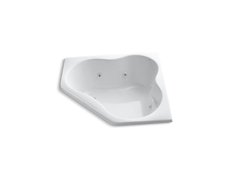 KOHLER K-1154-CC-0 5454 54" x 54" drop-in whirlpool with custom pump location